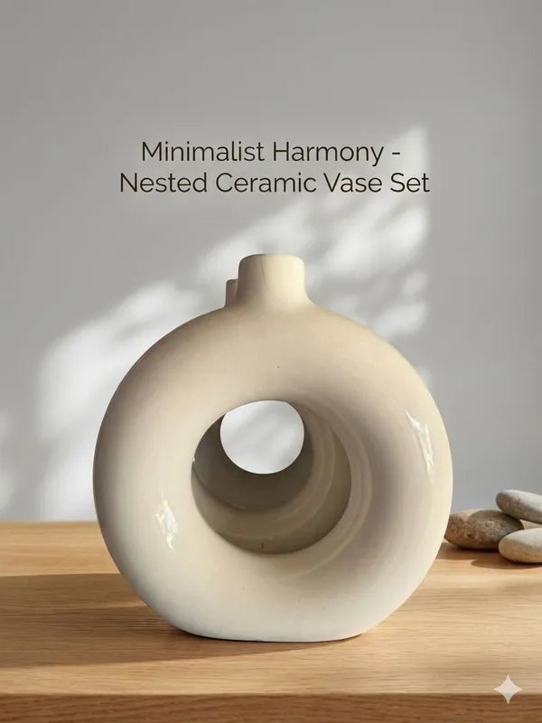 Ceramic Minimalist Vase Color Collection Set
