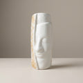 Resin Modern Abstract Face Gold Accent Decorative Sculpture